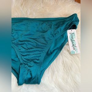 Sheer blue bikini bottoms